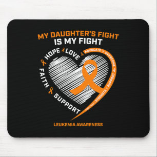 Mousepad Mãe Pai Laranja Minhas Filhas Combatem Cancer De L