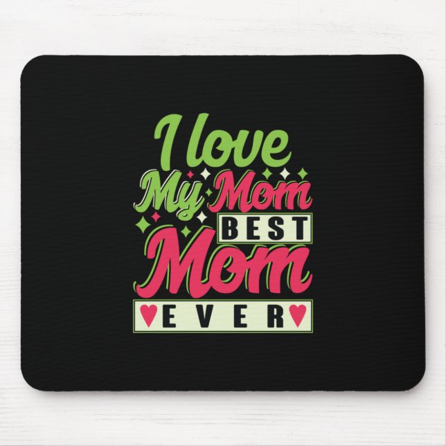 Mousepad Mãe Presente Eu Amo Minha Mãe (Frente)
