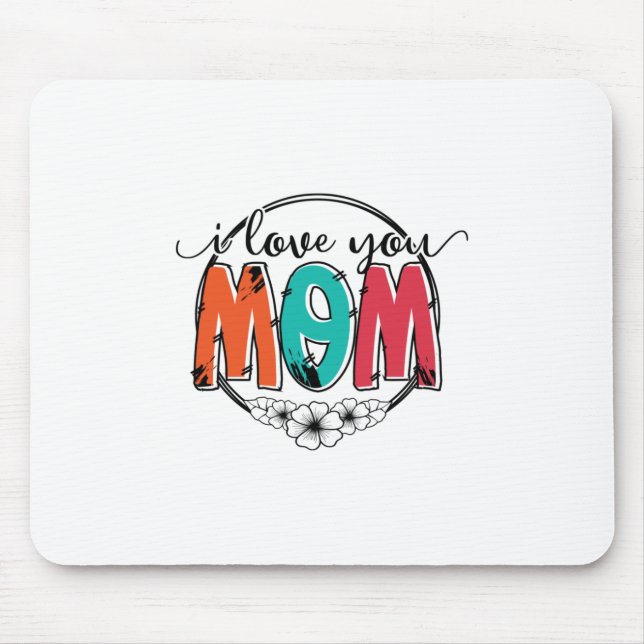 Mousepad Mãe Presente Eu Te Amo Mãe (Frente)