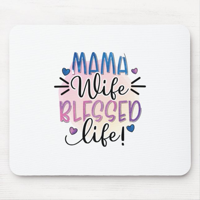Mousepad Mãe Presente Mulher Abençoada (Frente)