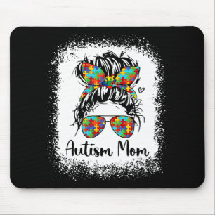 Mousepad Mãe Vida Mensagem Bun Sungles Bandana Dia de as mã