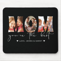 Mãe, você é a melhor colagem de fotos preta