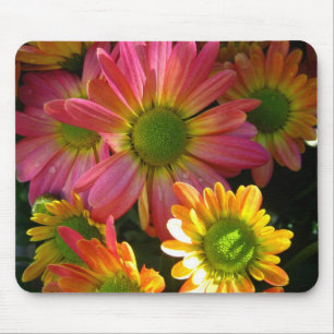 Mousepad Mães amarelas e cor-de-rosa brilhantes na proteç