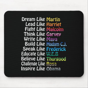 Mousepad Mães de Líderes Influentes do Histórico Preto Insp
