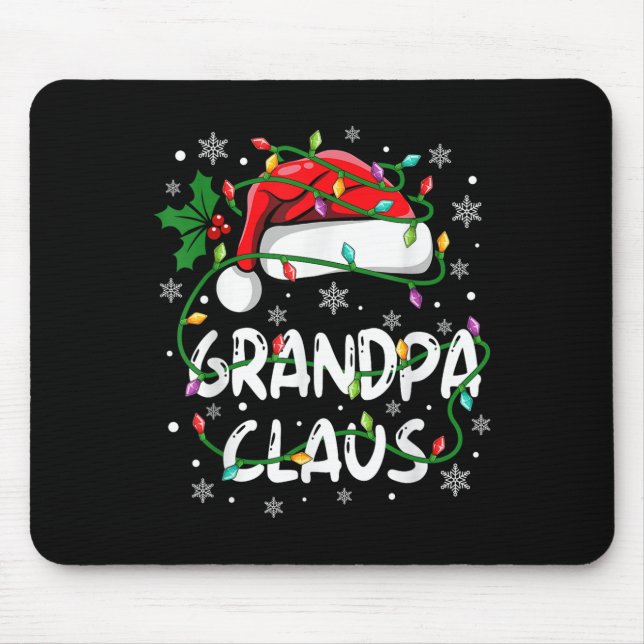 Mousepad Mães de Natal da Família Vovô Santa Claus (Frente)