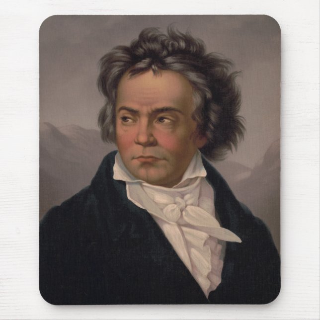 Mousepad Maestro Ludwig Beethoven Sinfonia Music Composer (Frente)