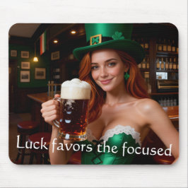 Mousepad Maeve in Emerald Corset Irish Pub St Patrick's Day