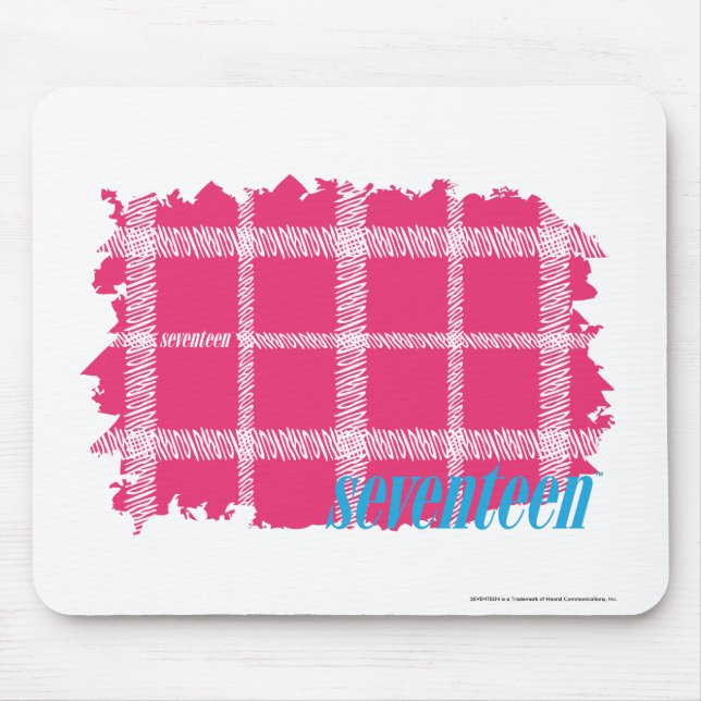 Mousepad Magenta 4 da xadrez (Frente)