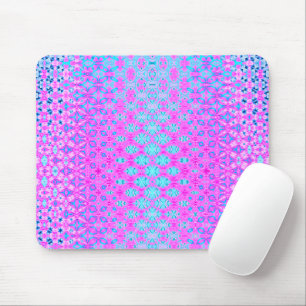 Mousepad Magenta, Azul-Céu e Geométrico do Marinho