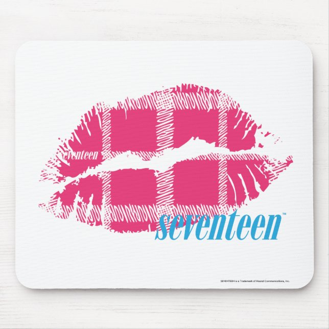 Mousepad Magenta da xadrez (Frente)