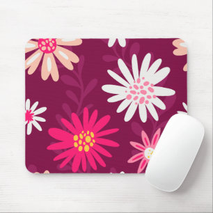 Mousepad Magenta Daisy Design