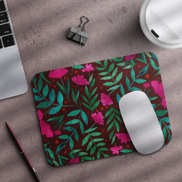 Mousepad Magenta e verde do jardim magnético