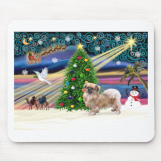 Mousepad Magia de Natal-Tibetan Spaniel