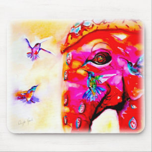 Mousepad "Mágica colibris de todos os tamanhos" & impress