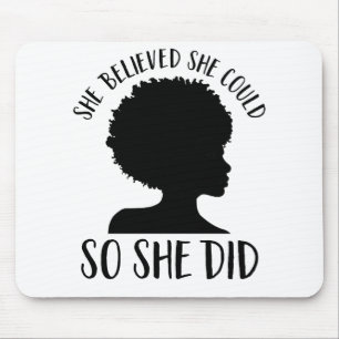 Mousepad Mágica que preta da menina acreditou que poderia