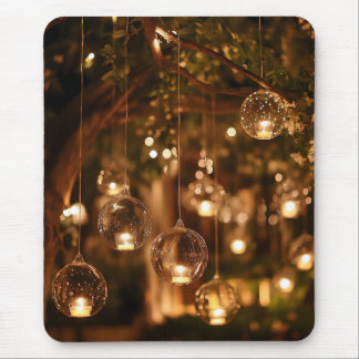 Mousepad Magical Hanging Glass Lanterns Candle