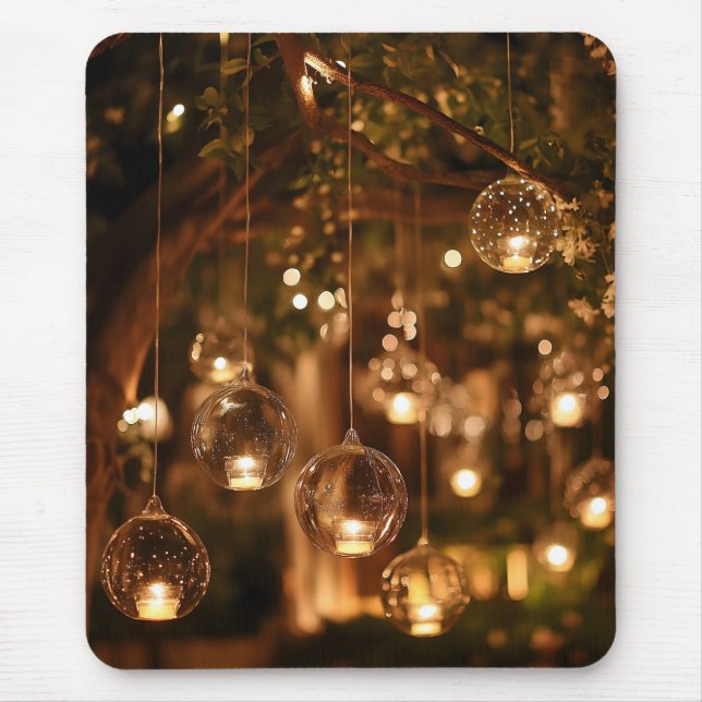 Mousepad Magical Hanging Glass Lanterns Candle (Frente)