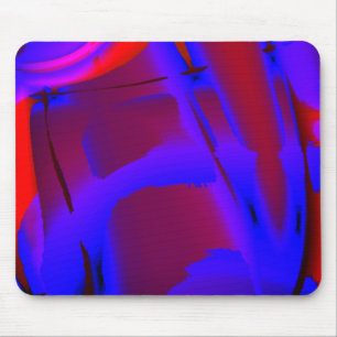 Mousepad Magnitude digital em tinta azul cortada sobre vinh