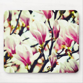 Mousepad Magnolia Vintage Floral Blossom Botânico Chic