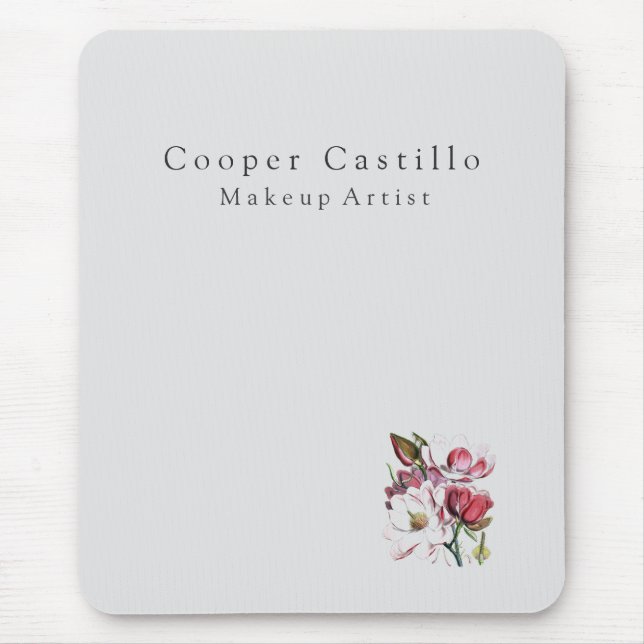 Mousepad Magnolias modernas e simples profissionais minimal (Frente)