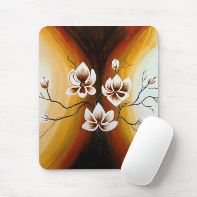 Mousepad Magnolien, Acryl -  (Com mouse)