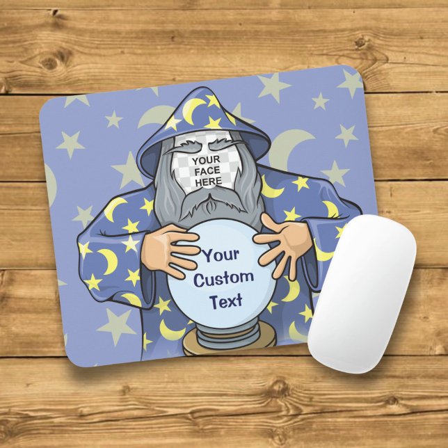 Mousepad Mago com o seu rosto (Criador carregado)