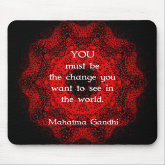 Mousepad Mahatma Gandhi Wisdom dizendo sobre ação