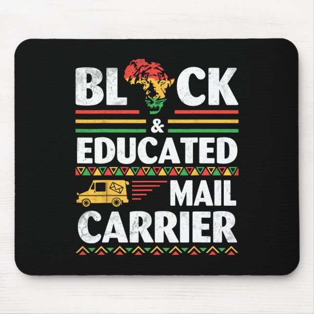 Mousepad Mai Educada E Preto Africano do Mês da História Ne (Frente)