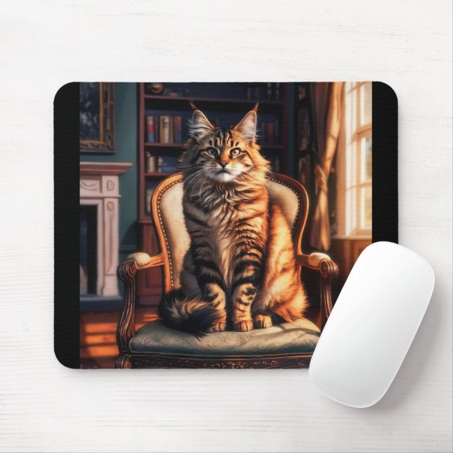Mousepad Maine Coon Cat (Com mouse)