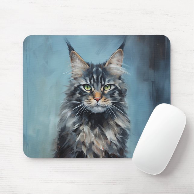 Mousepad Maine Coon cat (Com mouse)