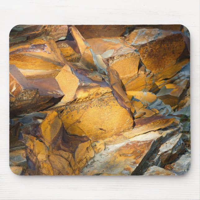 Mousepad Maine Rocks Nature Coastal (Frente)