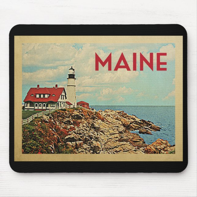 Mousepad Maine Viagens vintage (Frente)
