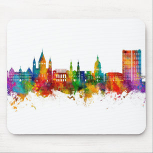 Mousepad Mainz Germany Skyline