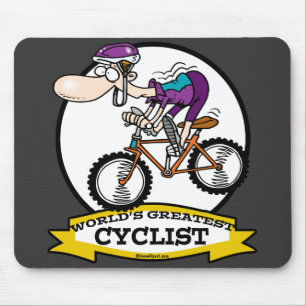 MOUSEPAD MAIOR CARTÃO DE HOMENS CICLISTA DO MUNDO