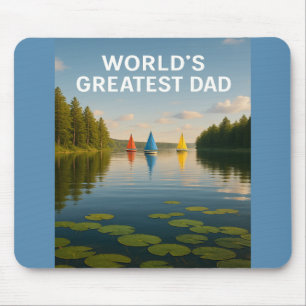 Mousepad Maior Pai do Mundo - Edição de Serenidade em velei