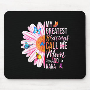 Mousepad Maiores bênçãos chamam mamãe e vovó feliz dia das