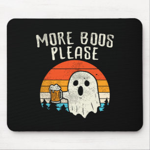 Mousepad Mais Boos Por Favor, Ghost Beer Retro Halloween Dr