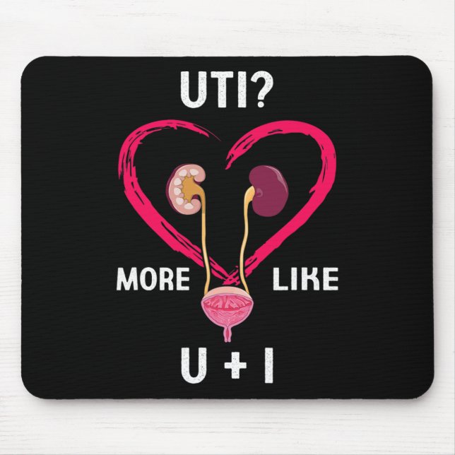 Mousepad Mais como U Plus I Rim Divertido (Frente)