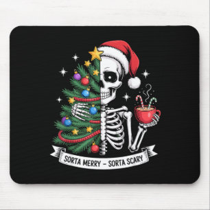 Mousepad Mais ou Menos Alegre Mais ou Menos Natal Esqueleto