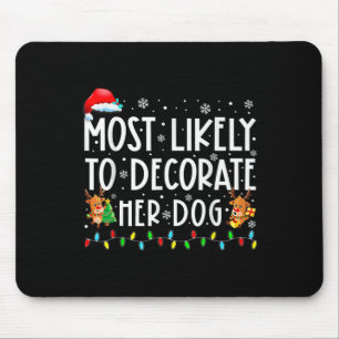 Mousepad Mais Propensa a Decorar a Família de Cachorros no