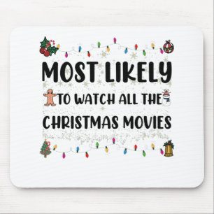 Mousepad Mais Propenso a Assistir a Todos os Filmes de Nata