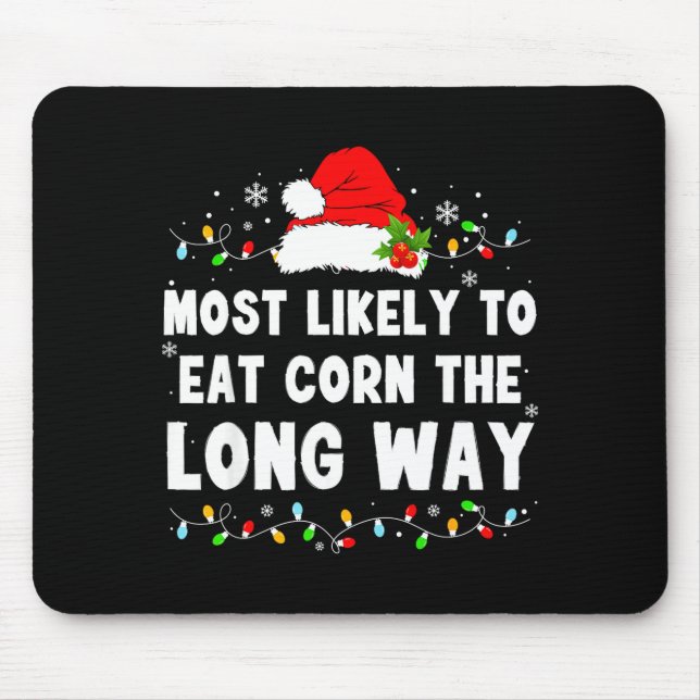 Mousepad Mais Propenso a Comer Milho ao Comprido (Frente)