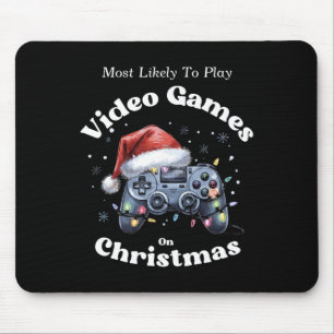 Mousepad Mais Propenso a Jogar Videojogos no Natal - Divert