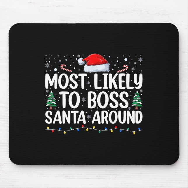 Mousepad Mais Propenso a Mandar no Papai Noel Correspondênc (Frente)