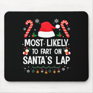 Mousepad Mais Propenso a Peidar no Colo de Papai Noel Diver
