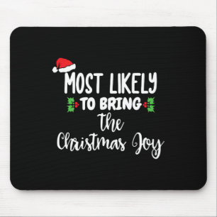 Mousepad Mais Propenso a Trazer a Família Alegria de Natal