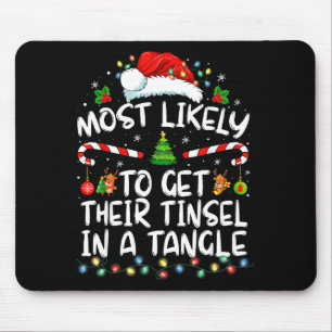 Mousepad Mais Propensos a Emaranhar o Tinsel da Família