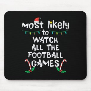 Mousepad Mais Provável Assista Futebol Da Família Natal M