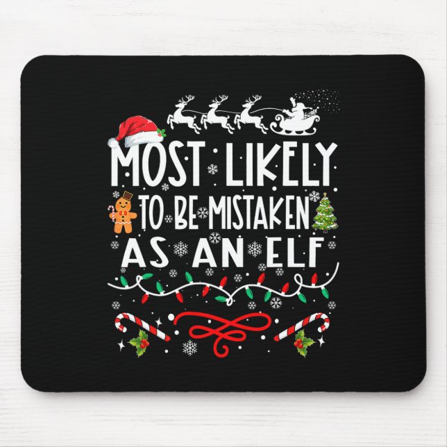 Mousepad Mais Provável De Ser Errado Como Cristo Da Família (Frente)