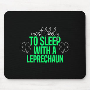 Mousepad Mais Provável Dormir Com Um Leprechaun Engraçado S
